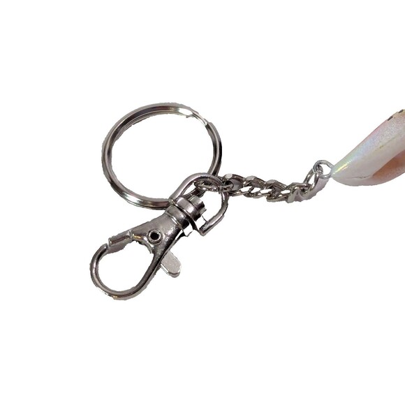 River's Edge Pink Spotted Frog Fishing Lure Metal Keychain Fisherman Gift NEW - Picture 6 of 7